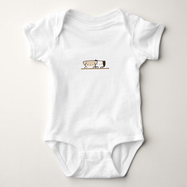 Puppy’s rompertje  baby bodysuit (Front)
