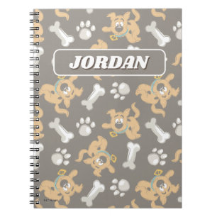 Puppy Scooby-Doo Bone & Paw Print Pattern Notebook