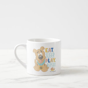 Puppy Scooby-Doo "Eat, Sleep, Play, Repeat" Espresso Cup