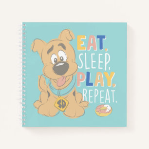 Puppy Scooby-Doo "Eat, Sleep, Play, Repeat" Notebook