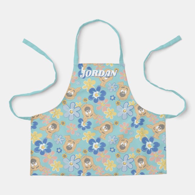 Puppy Scooby-Doo Flower Pattern Apron (Front)