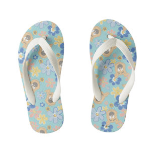 Puppy Scooby-Doo Flower Pattern Kid's Flip Flops