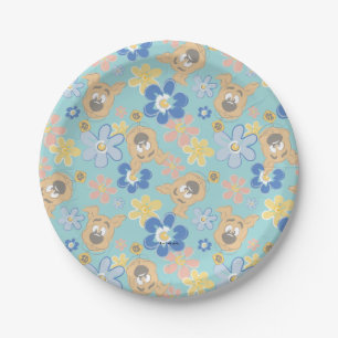 Puppy Scooby-Doo Flower Pattern Paper Plate