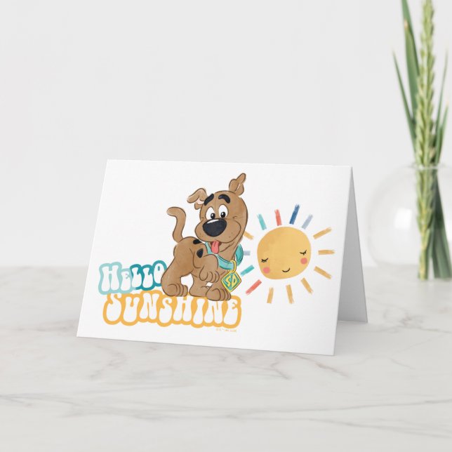 Puppy Scooby-Doo "Hello Sunshine" Card (Front)