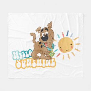 Puppy Scooby-Doo "Hello Sunshine" Fleece Blanket