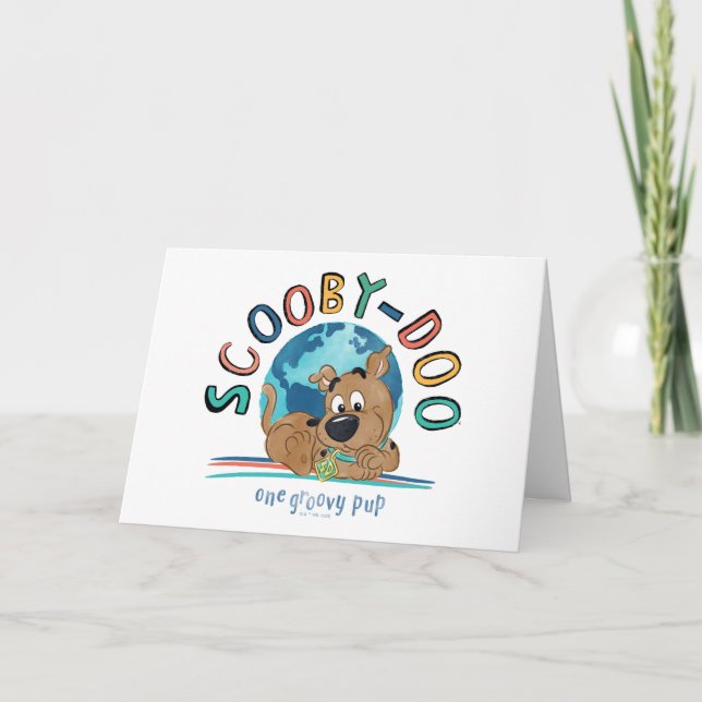 Puppy Scooby-Doo "One Groovy Pup" Card (Front)