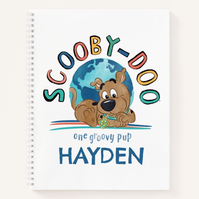 Puppy Scooby-Doo "One Groovy Pup" Notebook (Front)