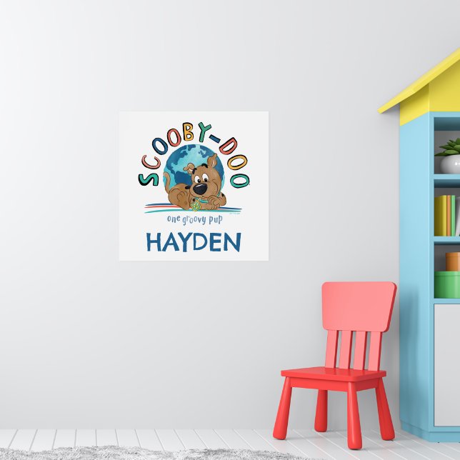 Puppy Scooby-Doo "One Groovy Pup" Poster (Nursery 1)