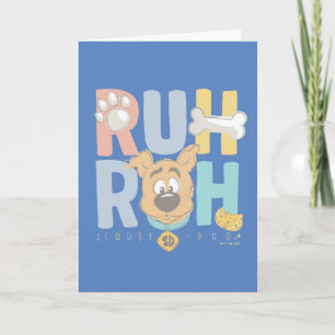 Puppy Scooby-Doo "Ruh Roh" Card