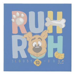 Puppy Scooby-Doo "Ruh Roh" Faux Canvas Print