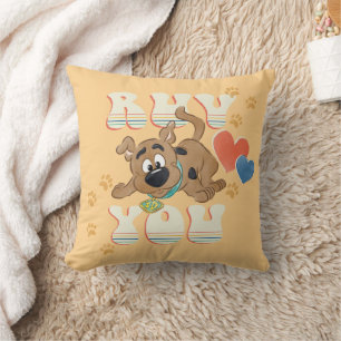 Puppy Scooby-Doo "Ruv You" Cushion