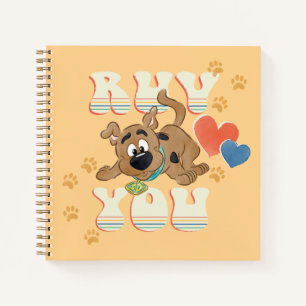 Puppy Scooby-Doo "Ruv You" Notebook