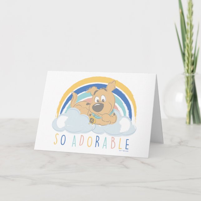 Puppy Scooby-Doo "So Adorable" Card (Front)