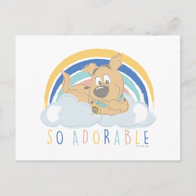 Puppy Scooby-Doo "So Adorable" Postcard (Front)