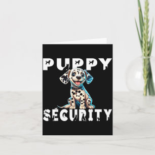Puppy Security Dog Catcher Costume Dalmatian Card