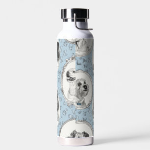 Puppy Sip Ceramic Thermos Water Bottle