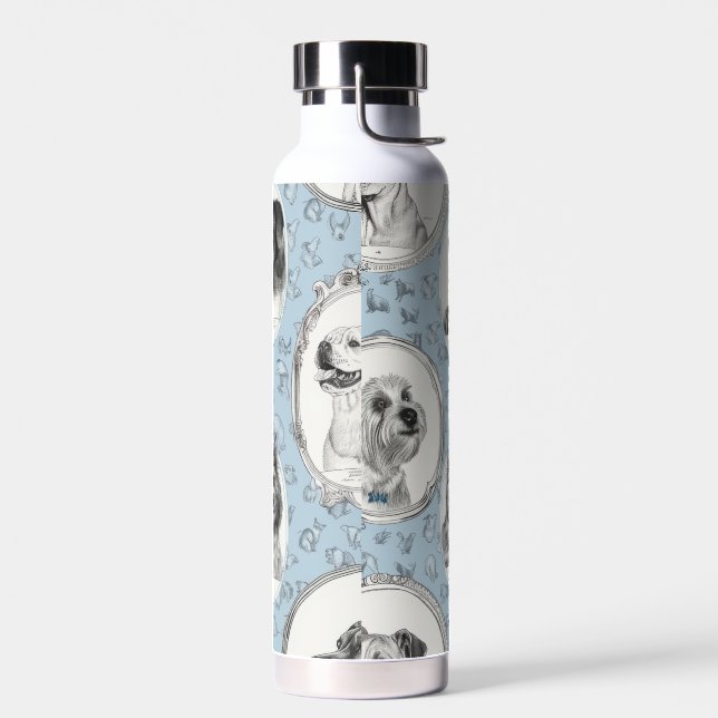 Puppy Sip Ceramic Thermos Water Bottle (Left)