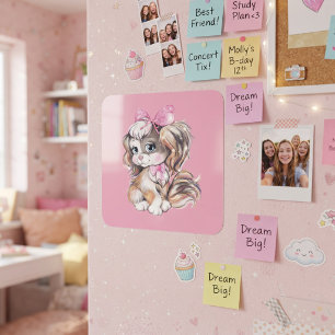 Puppy Square Sticker