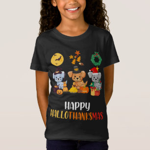 Puppy Thanksgiving Merry Christmas Dog Happy Hallo T-Shirt