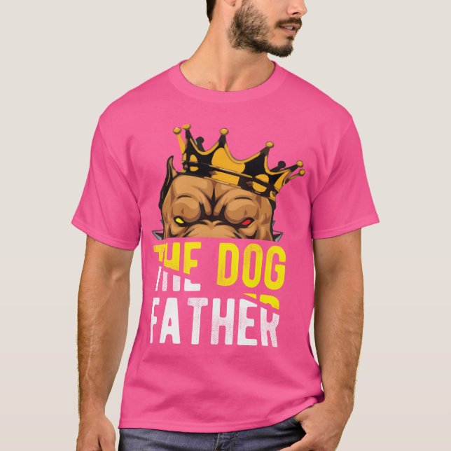 puppy the dog father dogs lover retro family T-Shirt (Front)