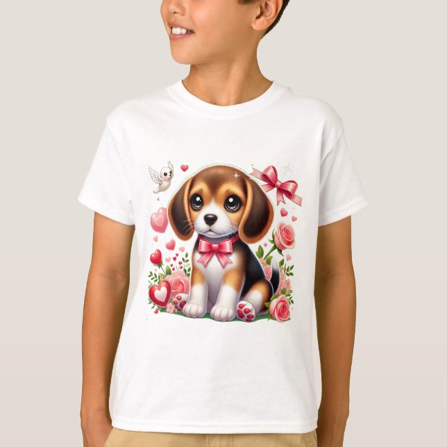 Puppy Valentine 009 T-Shirt (Front)