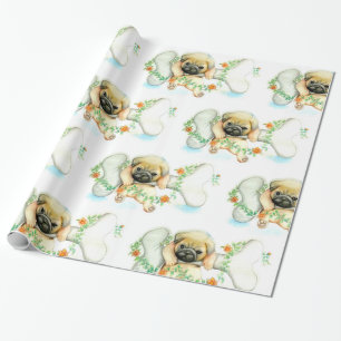 Puppy With Bone Wrapping Paper