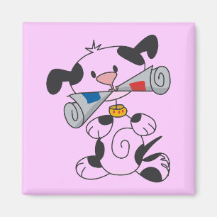 Puppy With Newspaper T-shirts and Gifts Magnet