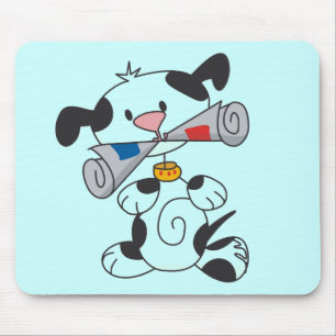 Puppy With Newspaper T-shirts and Gifts Mouse Mat