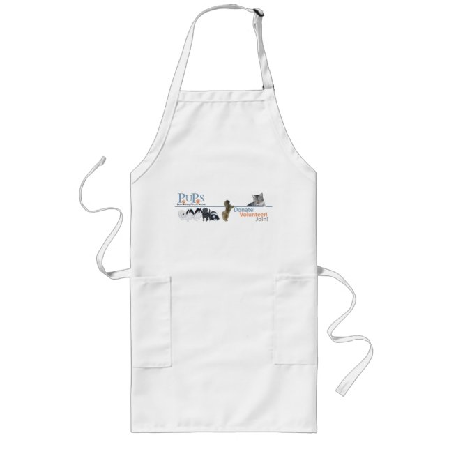 PUPs Logo Merchandise Long Apron (Front)