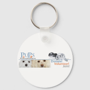 PUPs Logo Merchandise with Shih Tzu Key Ring