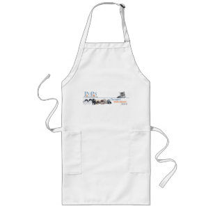 PUPs Logo Merchandise with Tabby Cat Long Apron