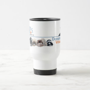 PUPs Logo Merchandise with Tabby Cat Travel Mug