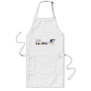 PUPs Logo Merchandise with Tuxedo Cat Long Apron
