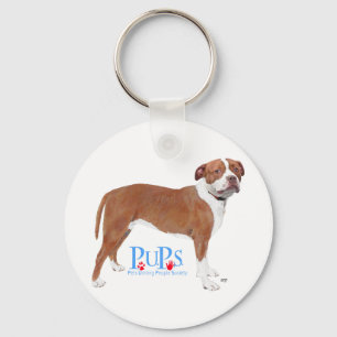 PUPs Rescued Pit Bull Key Ring