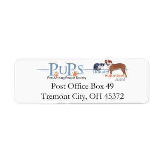 PUPs Return Address Labels
