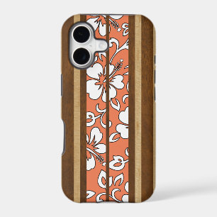 Pupukea Hibiscus Hawaiian Surfboard iPhone 5 Cases
