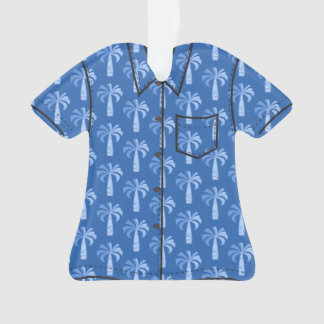 Pupule Vintage Palm Tree Hawaiian Aloha Shirt Ornament