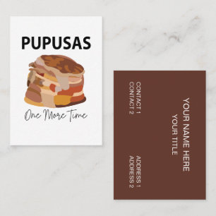 Pupusas El Salvadorian Salvador Bread Pupusas Business Card