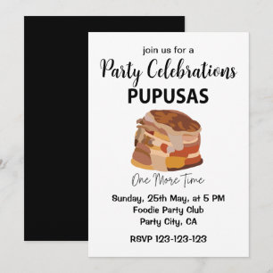 Pupusas El Salvadorian Salvador Bread Pupusas Invitation