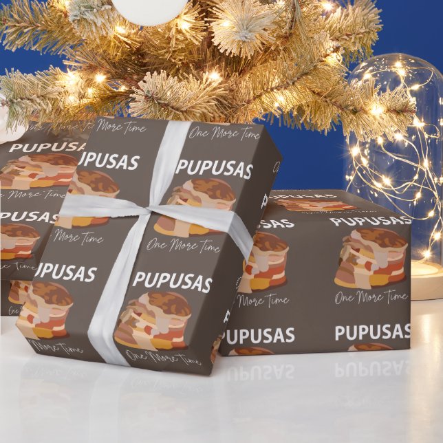 Pupusas El Salvadorian Salvador Bread Pupusas Wrapping Paper (Holidays)