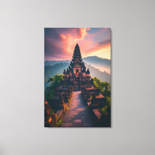Pura Senja Bali - “Bali Temple at Sunset” Canvas Print