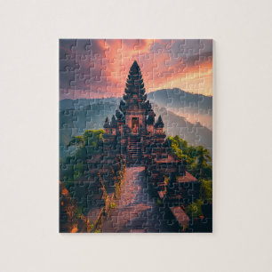 Pura Senja Bali - “Bali Temple at Sunset” Jigsaw Puzzle