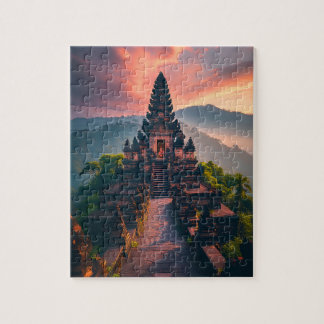 Pura Senja Bali - “Bali Temple at Sunset” Jigsaw Puzzle