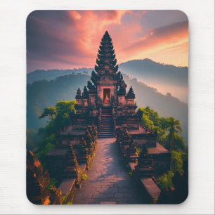 Pura Senja Bali - “Bali Temple at Sunset” Mouse Mat