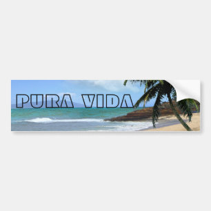 Pura Vida Bumper Sticker