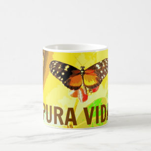 Pura Vida Butterfly Costa Rica Souvenir Mug