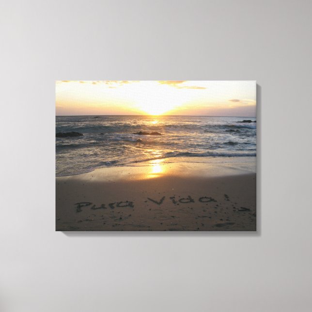 Pura Vida! Canvas Print (Front)