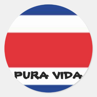 PURA VIDA CLASSIC ROUND STICKER