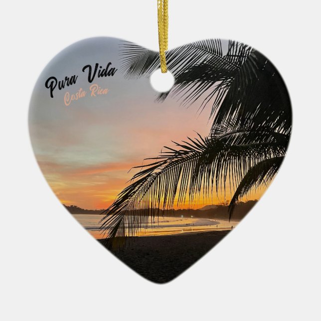 Pura Vida Costa Rica Christmas Ornament (Front)
