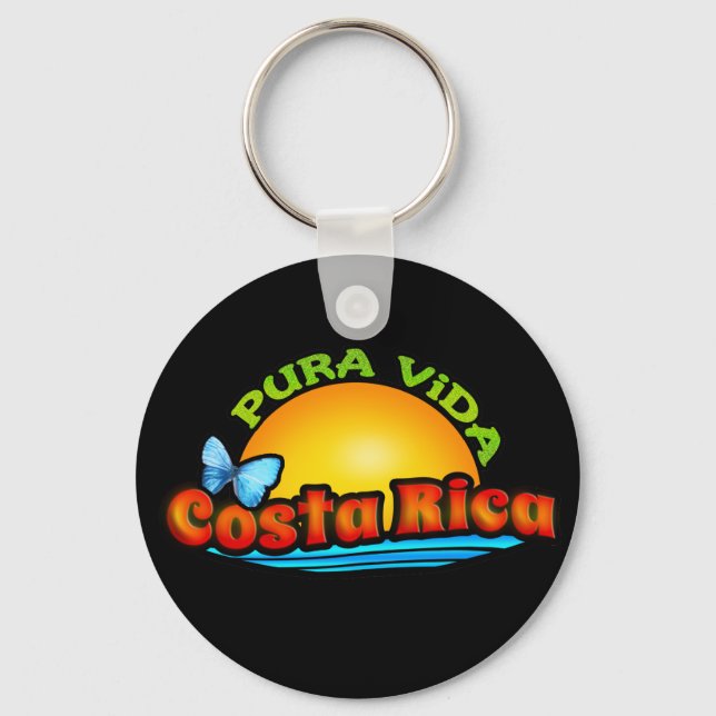 Pura Vida Costa Rica Key Ring (Front)